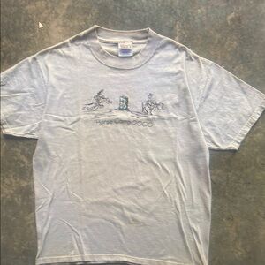 Horse Camp 2000 Graphic Tee in Gray